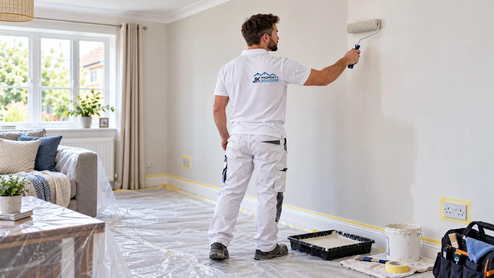 Renovations & Decorating service illustration